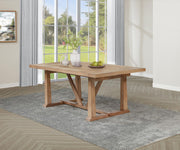 Middleton 106-inch Extension Leaf Dining Table Natural Brown - alternate view