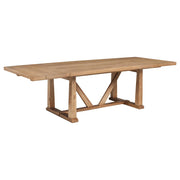Middleton 106-inch Extension Leaf Dining Table Natural Brown - detail 3