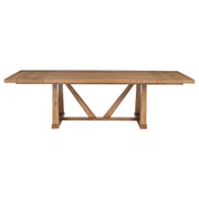 Middleton 106-inch Extension Leaf Dining Table Natural Brown - detail 5