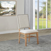 Middleton Upholstered Dining Side Chair Beige (Set of 2) - alternate view
