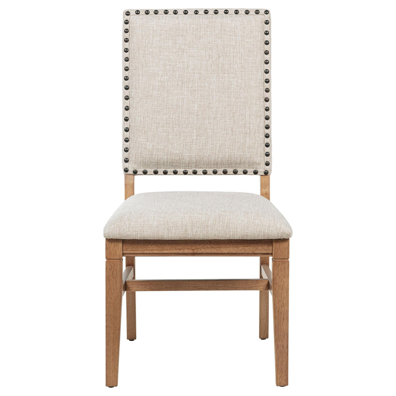 Middleton Upholstered Dining Side Chair Beige (Set of 2) - detail 4
