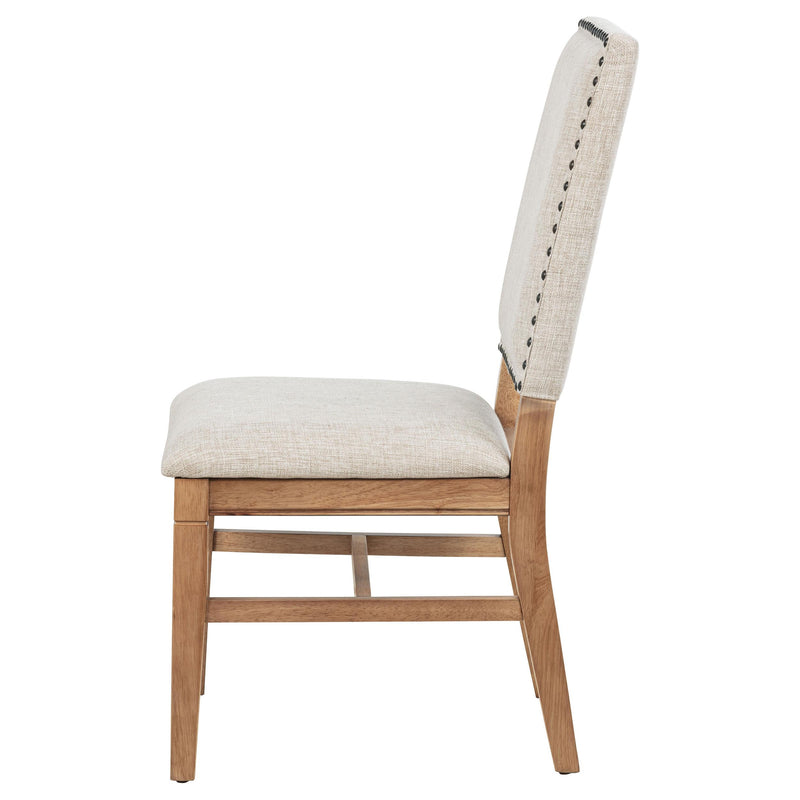 Middleton Upholstered Dining Side Chair Beige (Set of 2) - detail 6