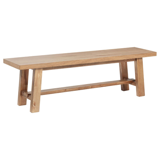 Middleton 60-inch Wood Backless Dining Bench Natural Brown - alternate view