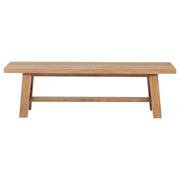 Middleton 60-inch Wood Backless Dining Bench Natural Brown - detail 3