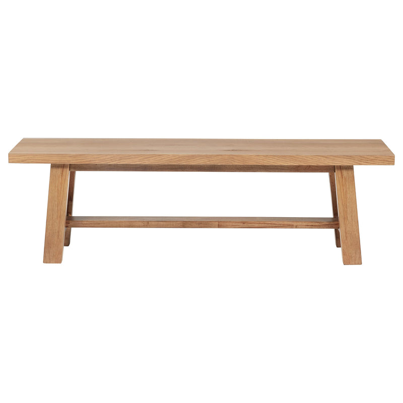 Middleton 60-inch Wood Backless Dining Bench Natural Brown - detail 3