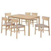 Parkridge 7-piece 59-inch Wood Dining Set White Washed - alternate view