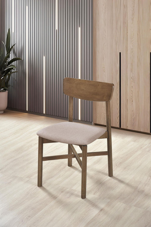 Parkridge Dining Side Chair Natural Walnut (Set of 2) - alternate view