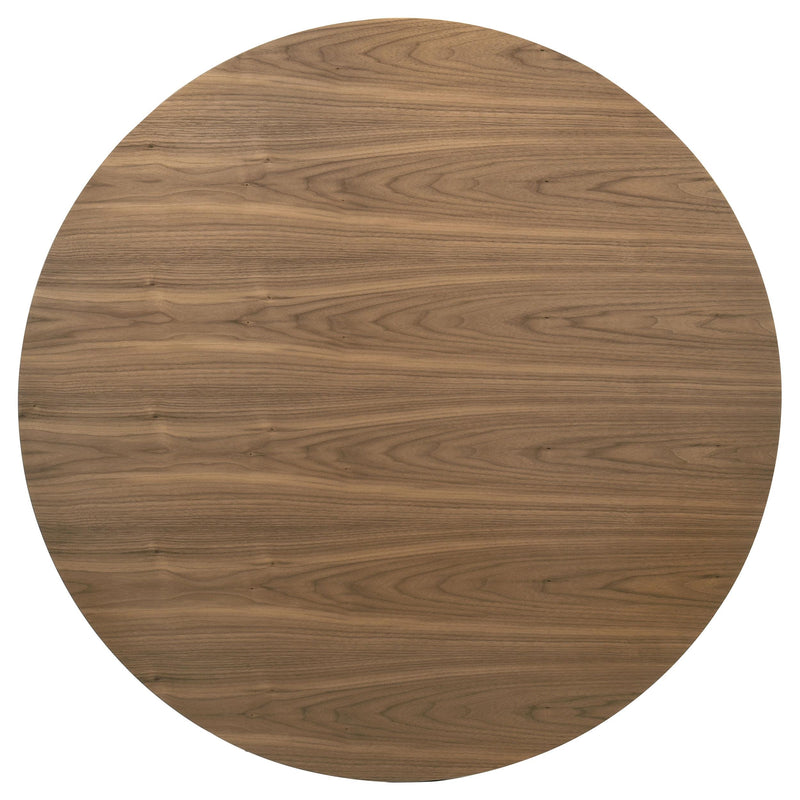 Crestmore 5-piece 46-inch Round Wood Dining Table Set Walnut - detail 6