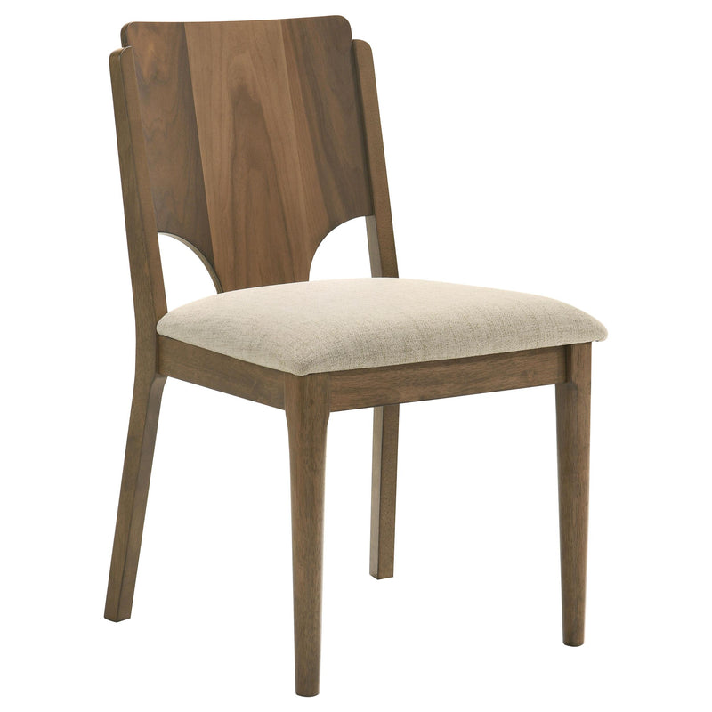 Crestmore 5-piece 46-inch Round Wood Dining Table Set Walnut - detail 7