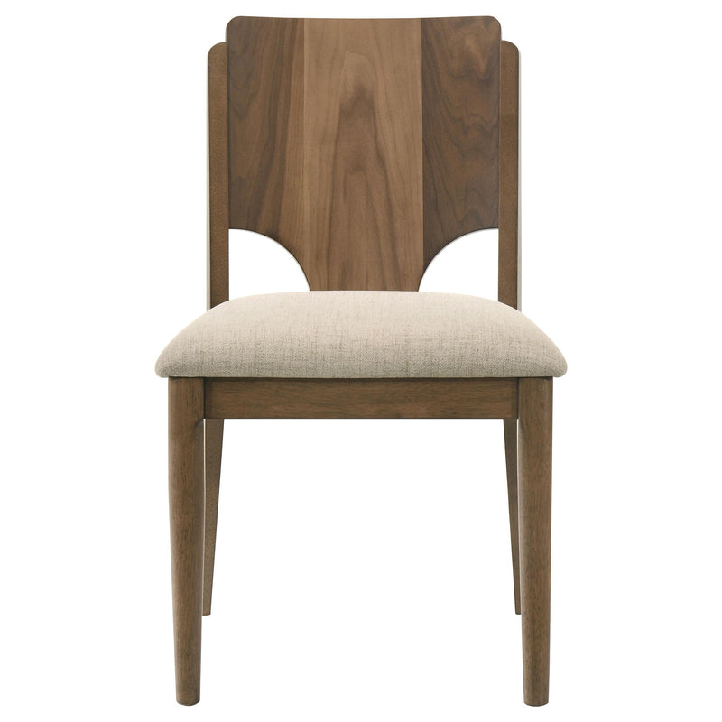 Crestmore 5-piece 46-inch Round Wood Dining Table Set Walnut - detail 8