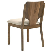 Crestmore 5-piece 46-inch Round Wood Dining Table Set Walnut - detail 9