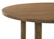 Crestmore 5-piece 46-inch Round Wood Dining Table Set Walnut - detail 10
