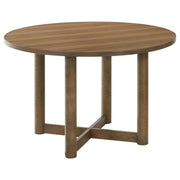 Crestmore 46-inch Round Wood Dining Table Walnut - alternate view
