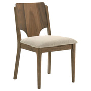 Crestmore Dining Chair Upholstered Seat Walnut (Set of 2) - detail 3