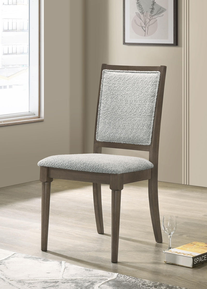 Onslow Upholstered Dining Side Chair Dark Brown (Set of 2) - alternate view