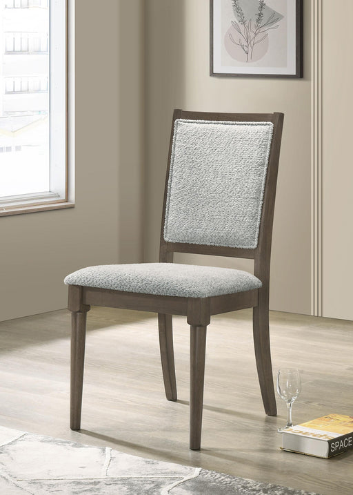 Onslow Upholstered Dining Side Chair Dark Brown (Set of 2) - alternate view