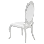 Antoine 7-piece Rectangular Glass Top Dining Table Set White - detail 5