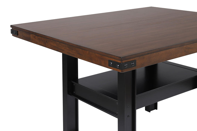 Patterson 60-inch Counter Height Dining Table Mango Oak - detail 6