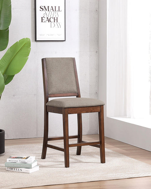 Patterson Upholstered Counter Chair Mango Oak (Set of 2) - alternate view
