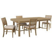 Arini 5-piece Extension Leaf Dining Table Set Sand Wash - alternate view