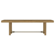 Arini 104-inch Extension Leaf Dining Table Sand Wash - detail 5