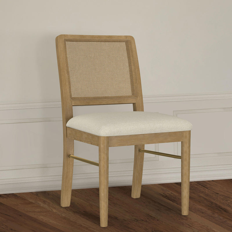 Arini Rattan Cane Dining Side Chair Sand Wash (Set of 2) - alternate view