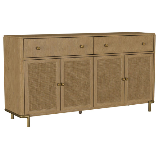 Arini 2-drawer Cane Door Dining Sideboard Server Sand Wash - alternate view