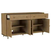 Arini 2-drawer Cane Door Dining Sideboard Server Sand Wash - detail 3