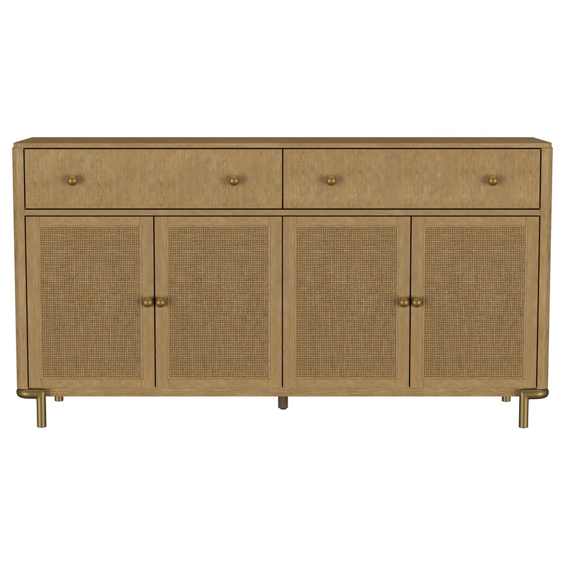 Arini 2-drawer Cane Door Dining Sideboard Server Sand Wash - detail 4