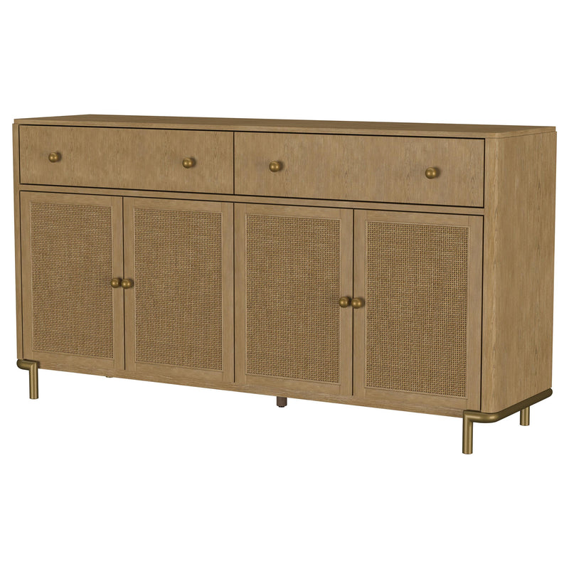 Arini 2-drawer Cane Door Dining Sideboard Server Sand Wash - detail 5
