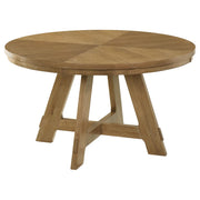 Danvers Round 54-inch Wood Dining Table Brown Oak - alternate view
