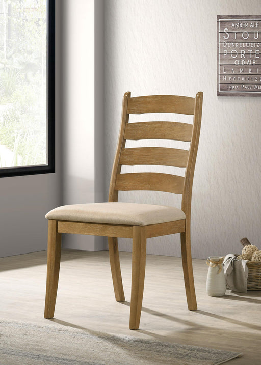 Danvers Wood Dining Side Chair Brown Oak (Set of 2) - alternate view