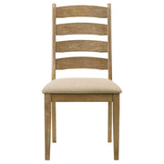 Danvers Wood Dining Side Chair Brown Oak (Set of 2) - detail 4
