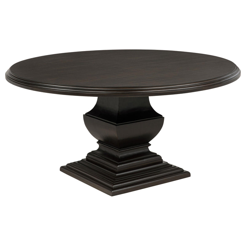 Twyla 5-piece Round Wood Dining Room Table Set Dark Cocoa - detail 3