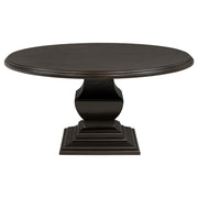 Twyla 5-piece Round Wood Dining Room Table Set Dark Cocoa - detail 4