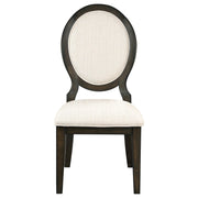 Twyla 5-piece Round Wood Dining Room Table Set Dark Cocoa - detail 7