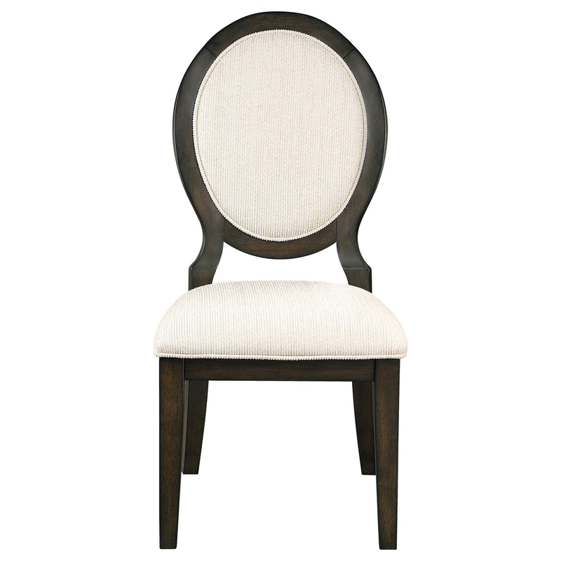 Twyla 5-piece Round Wood Dining Room Table Set Dark Cocoa - detail 7