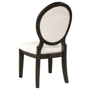 Twyla 5-piece Round Wood Dining Room Table Set Dark Cocoa - detail 8