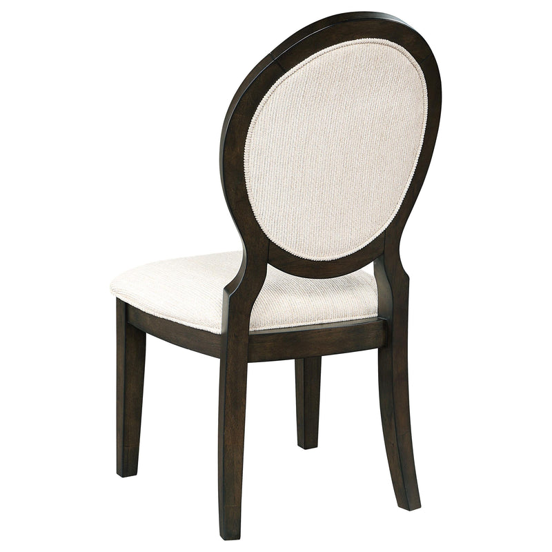 Twyla 5-piece Round Wood Dining Room Table Set Dark Cocoa - detail 8