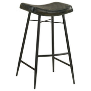 Bayu Leather Upholstered Bar Stool Espresso (Set of 2) - detail 3