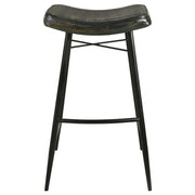 Bayu Leather Upholstered Bar Stool Espresso (Set of 2) - detail 4