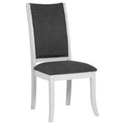 Judd Upholstered Dining Side Chair Pearl White (Set of 2) - detail 3