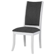 Judd Upholstered Dining Side Chair Pearl White (Set of 2) - detail 5