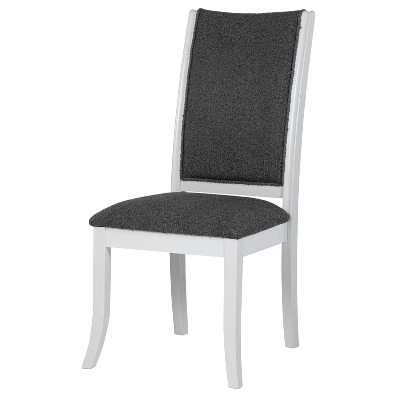 Judd Upholstered Dining Side Chair Pearl White (Set of 2) - detail 5