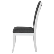 Judd Upholstered Dining Side Chair Pearl White (Set of 2) - detail 6
