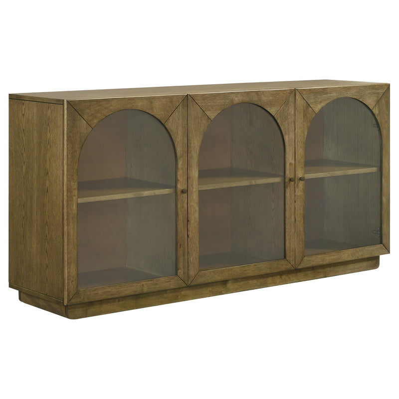 Castlewood 71-inch Dining Sideboard Buffet Server Brown Oak - alternate view