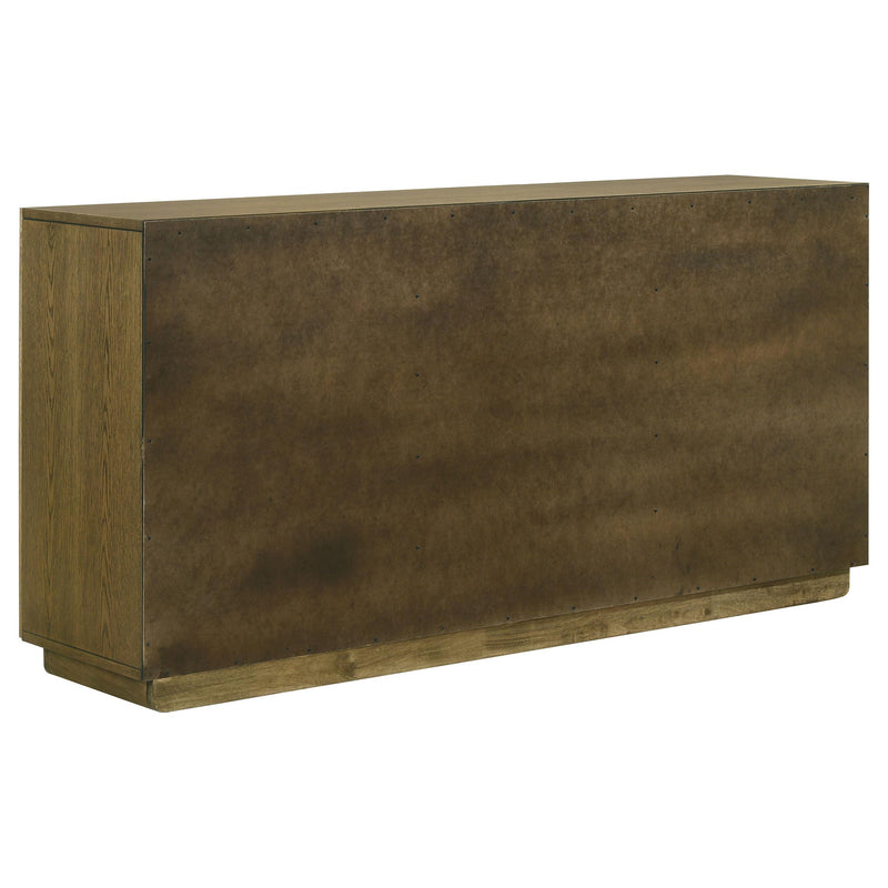 Castlewood 71-inch Dining Sideboard Buffet Server Brown Oak - detail 7