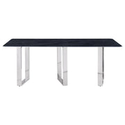 Desden 79-inch Rectangular Sintered Stone Dining Table Grey - detail 3