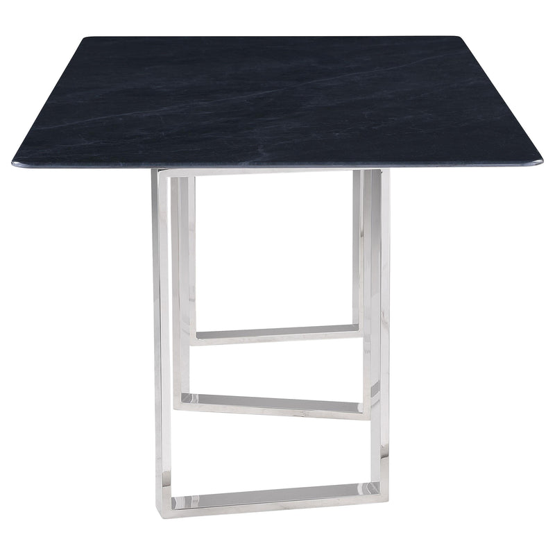 Desden 79-inch Rectangular Sintered Stone Dining Table Grey - detail 5