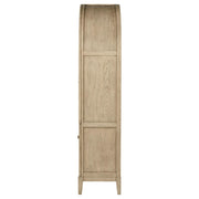 Kailani 4-Door Cane Dining Vitrine Display Cabinet Beige Oak - detail 6
